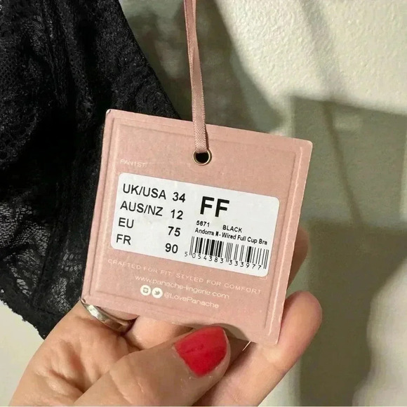 NWT Panache Womens Andorra  Non Wire Bra 34FF - Picture 7 of 8